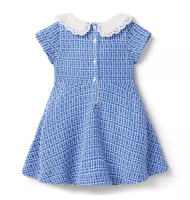 JANIE AND JACK El vestido de tweed con cuello de ojal - Quierox - Tienda Online