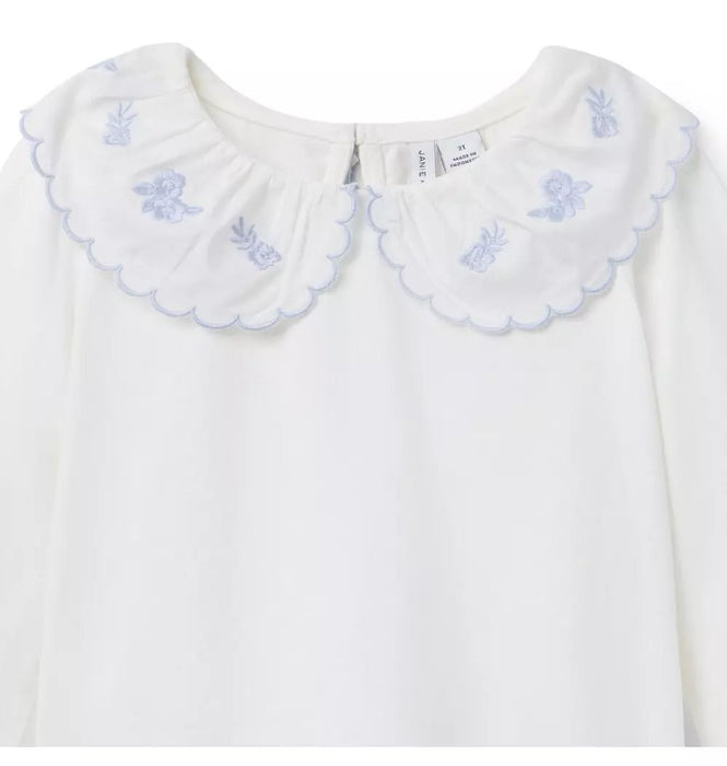 Janie and Jack Top con cuello bordado - Quierox - Tienda Online