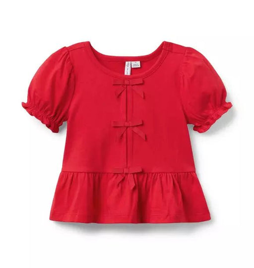 Janie and Jack Top peplum con lazo - Quierox - Tienda Online