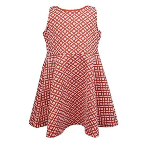 Janie and Jack Vestido veraniego estampado con estampado geométrico en jacquard - Quierox - Tienda Online