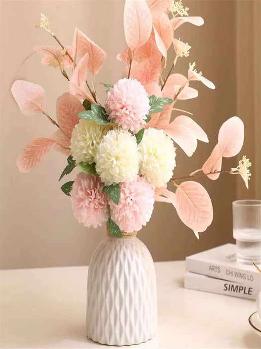 Jarrón de plástico con patrón de ondas para arreglos florales, maceta de bricolaje - Quierox - Tienda Online