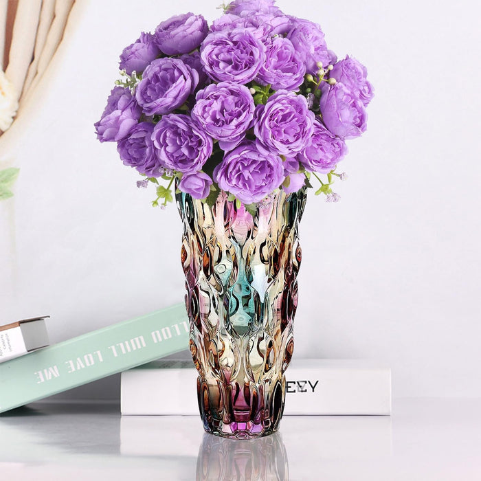 Jarrón de vidrio para flores, gruesos para centros de mesa, decoración del hogar - Quierox - Tienda Online
