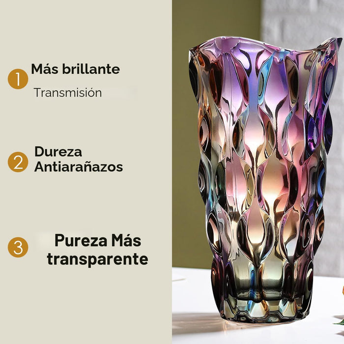 Jarrón de vidrio para flores, gruesos para centros de mesa, decoración del hogar - Quierox - Tienda Online