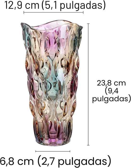 Jarrón de vidrio para flores, gruesos para centros de mesa, decoración del hogar - Quierox - Tienda Online