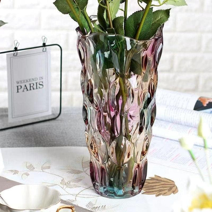 Jarrón de vidrio para flores, gruesos para centros de mesa, decoración del hogar - Quierox - Tienda Online