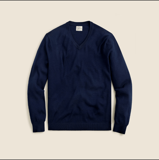 J.Crew Suéter de cuello en V de lana merino - Quierox - Tienda Online