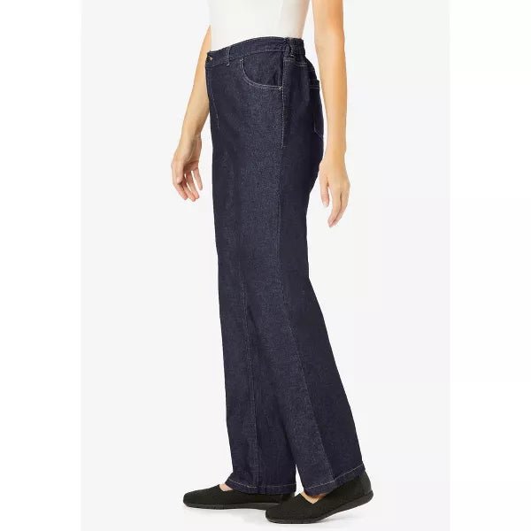 Jean de mezclilla elástico en los lados perfectos para mujer en tallas grandes - Quierox - Tienda Online