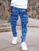 Jeans de corte slim con múltiples bolsillos elásticos de moda - Quierox - Tienda Online