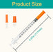 Jeringa U-100 de 1ml/cc 31G 1/4" (6mm) Jeringas, paquete individual, caja de 100 - Quierox - Tienda Online