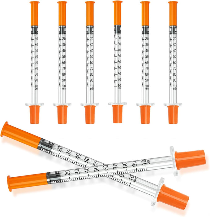 Jeringa U-100 de 1ml/cc 31G 1/4" (6mm) Jeringas, paquete individual, caja de 100 - Quierox - Tienda Online