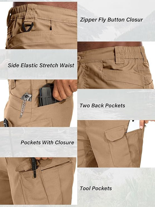 Jessie Kidden - Pantalones cortos tácticos elásticos para exteriores, resistentes al desgaste - Quierox - Tienda Online