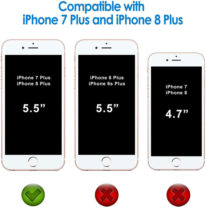 JETech Funda para iPhone 8 Plus de 5,5", no amarillea, a prueba de golpes - Quierox - Tienda Online