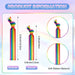 Jexine - 24 piezas de accesorios para el cabello con lazos de arcoíris LGBTQ - Quierox - Tienda Online