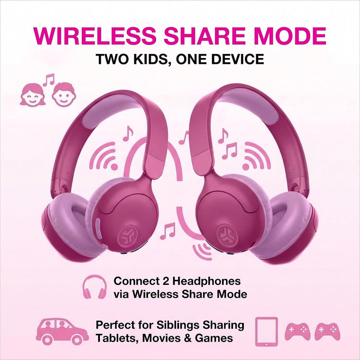 JLab, JBuddies Pop, auriculares inalámbricos para niños, Bluetooth - Quierox - Tienda Online