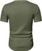 JMIERR - Camiseta muscular de hombre, manga larga, cuello en V, Henley, para gimnasio - Quierox - Tienda Online