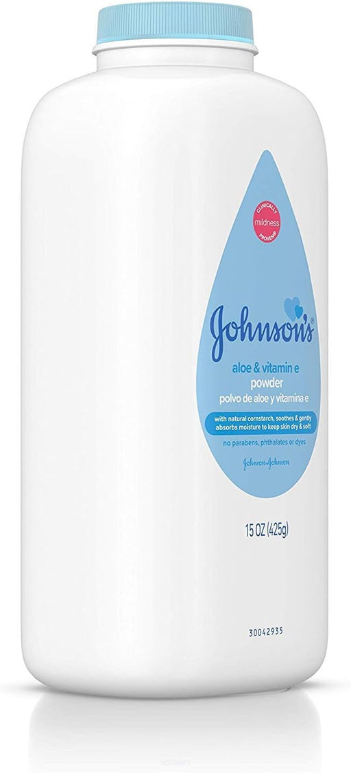 JOHNSON'S Polvo de aloe y vitamina E 15oz - Quierox - Tienda Online