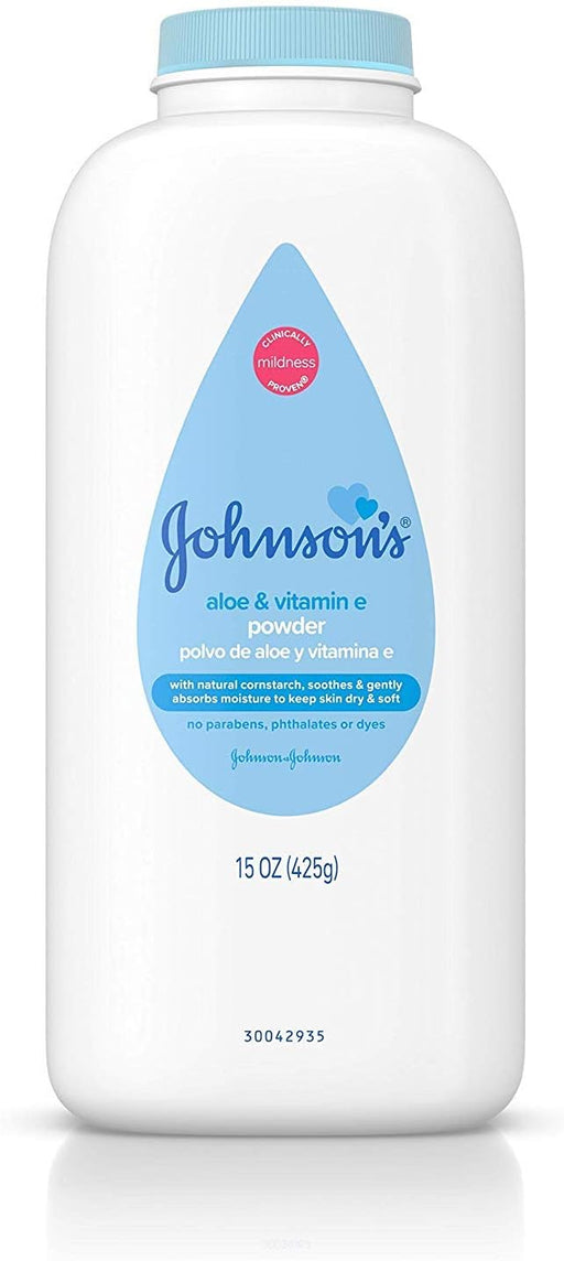 JOHNSON'S Polvo de aloe y vitamina E 15oz - Quierox - Tienda Online