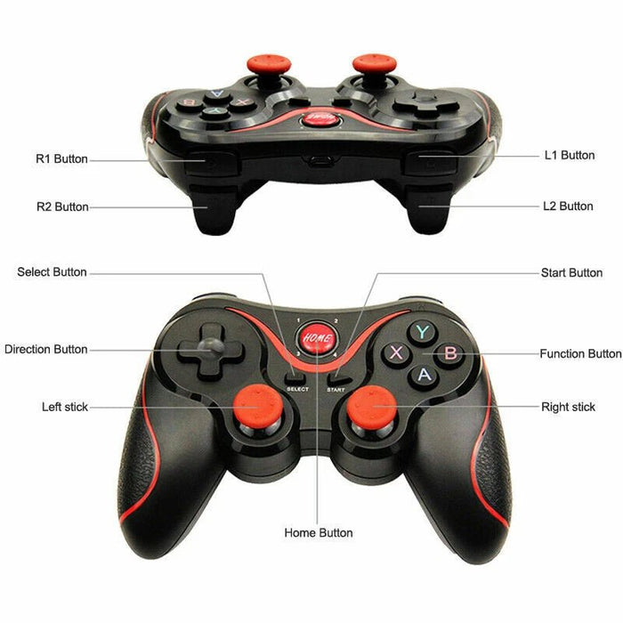 Joystick inalámbrico Terios T3 X3 para PC, compatible con PS3, teléfonos iOS y televisores - Quierox - Tienda Online