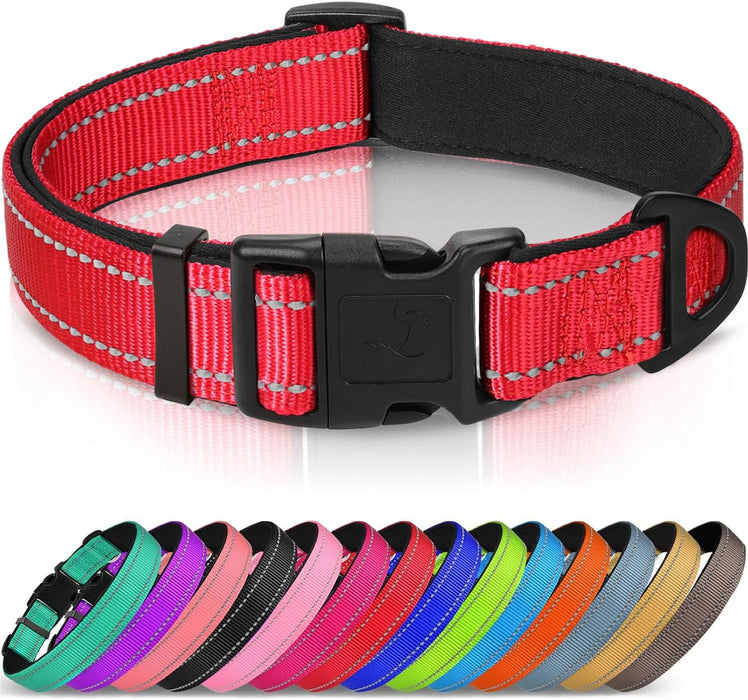 Joytale - Collar reflectante para perro, collar de nailon transpirable con acolchado - Quierox - Tienda Online