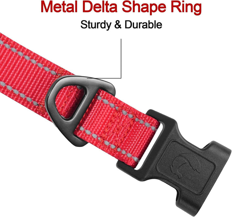 Joytale - Collar reflectante para perro, collar de nailon transpirable con acolchado - Quierox - Tienda Online