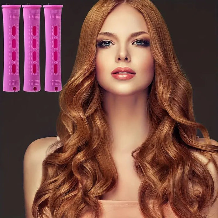 Juego de 10 varillas profesionales para permanente de cabello con tapas - Quierox - Tienda Online