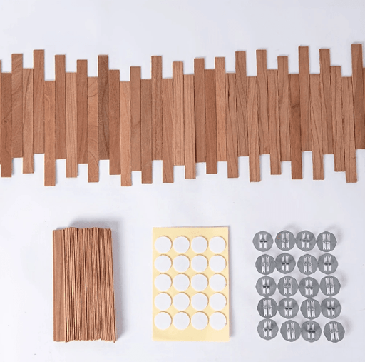 Juego de 100 mechas de madera para velas, para hacer velas de 13 x 1,27 cm, - Quierox - Tienda Online