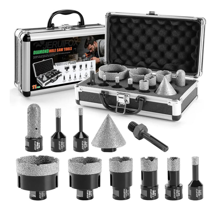 Juego De 11 Brocas Jeruifox Para Sierra Perforadora Con Form - Quierox - Tienda Online