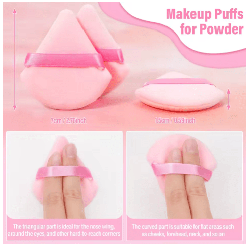 Juego de 12 esponjas de maquillaje, esponjas portátiles, aplicador cosmético para polvos - Quierox - Tienda Online