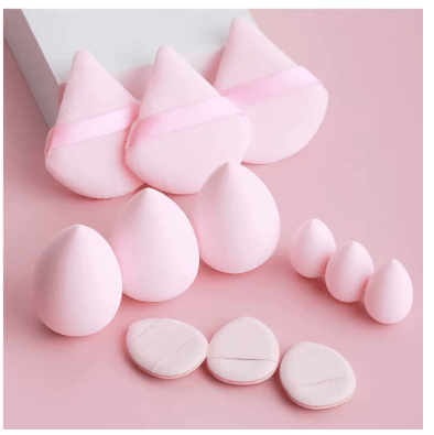 Juego de 12 esponjas de maquillaje, esponjas portátiles, aplicador cosmético para polvos - Quierox - Tienda Online