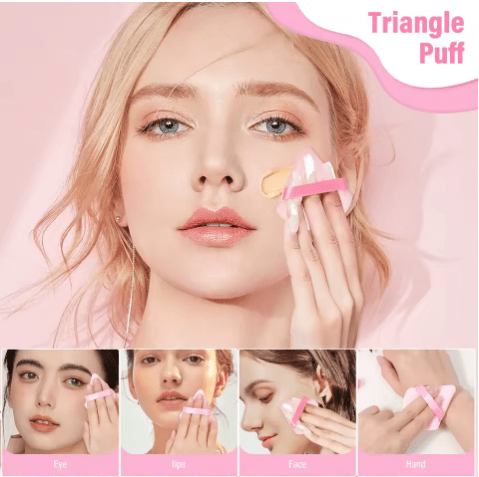 Juego de 12 esponjas de maquillaje, esponjas portátiles, aplicador cosmético para polvos - Quierox - Tienda Online