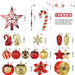 Juego de 128 bolas de Navidad para adornos - Quierox - Tienda Online