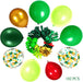 Juego de 143 globos de cumpleaños con temática de dinosaurios, bomba de inflado, cortina de flecos de papel de aluminio verde - Quierox - Tienda Online