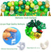 Juego de 143 globos de cumpleaños con temática de dinosaurios, bomba de inflado, cortina de flecos de papel de aluminio verde - Quierox - Tienda Online