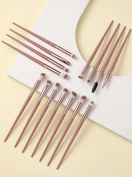 Juego de 15 brochas de maquillaje, sintéticas de alta calidad para difuminar sombras de ojos - Quierox - Tienda Online
