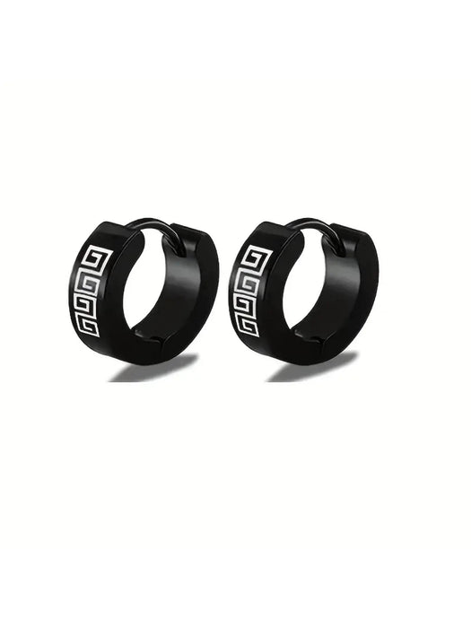 Juego de 15 pares de pendientes de acero inoxidable para hombre - Quierox - Tienda Online