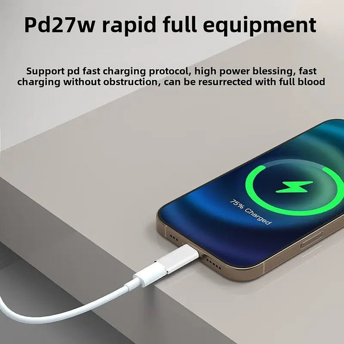 Juego de 2 adaptadores Lightning a USB C, compatible con cargadores iPhone - Quierox - Tienda Online