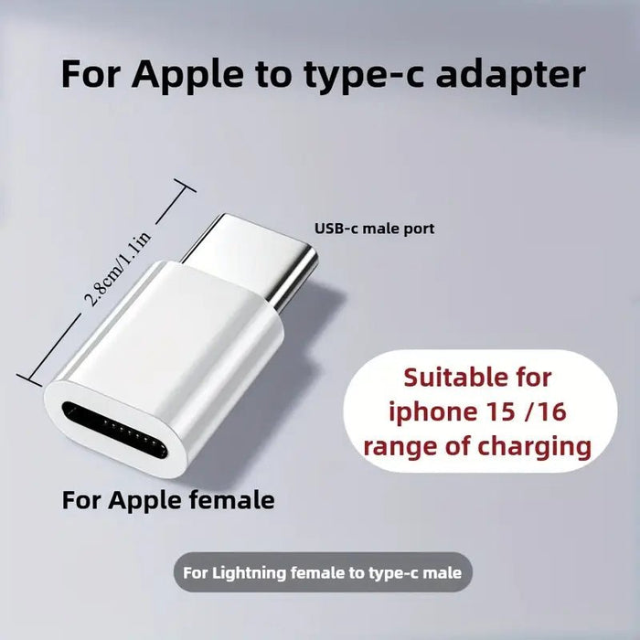 Juego de 2 adaptadores Lightning a USB C, compatible con cargadores iPhone - Quierox - Tienda Online