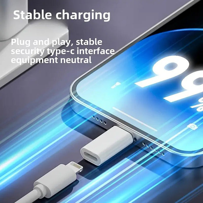 Juego de 2 adaptadores Lightning a USB C, compatible con cargadores iPhone - Quierox - Tienda Online