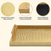 Juego de 2 Bandejas de servir grandes, elegantes y modernas de madera - Quierox - Tienda Online