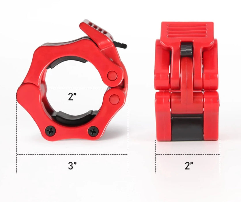 Juego de 2 clips para barra olímpica de 2 pulgadas - Quierox - Tienda Online