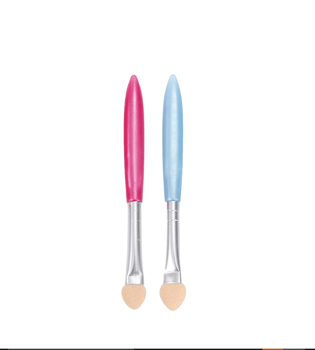 Juego de 2 pinceles portátiles para maquillaje, sombras de ojos, delineadores, esponjas. - Quierox - Tienda Online