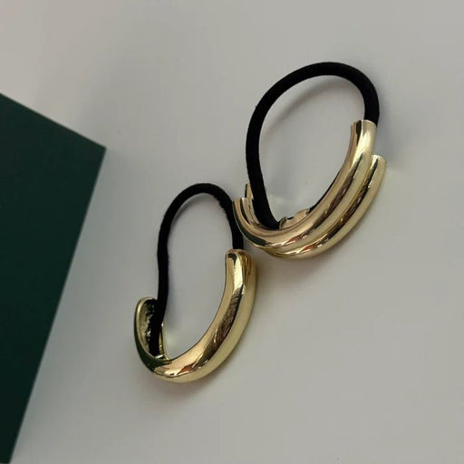 Juego de 2 - Puños para el cabello individuales y dobles en dorado brillante - Quierox - Tienda Online