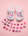Juego de 20 adornos rosas para zapatos de San Valentín, ideales para zuecos - Quierox - Tienda Online