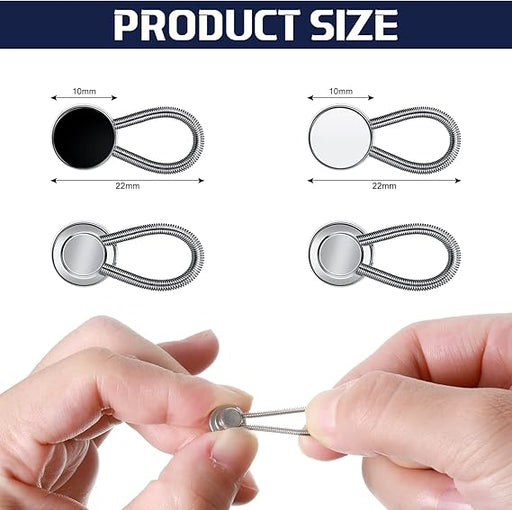 Juego de 20 botones extensores que incluye botón elástico en la cintura y extensor para suministros de ropa - Quierox - Tienda Online