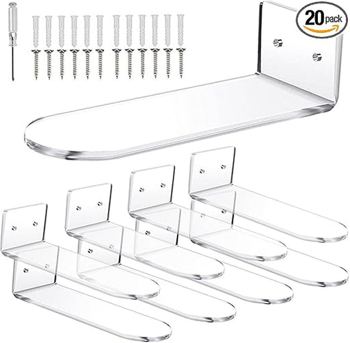 Juego de 20 estantes flotantes transparentes para zapatos - Quierox - Tienda Online