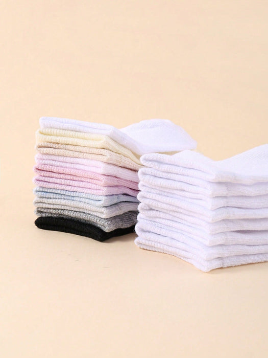 Juego de 20 pares de calcetines náuticos unisex para bebé, cómodos y transpirables - Quierox - Tienda Online