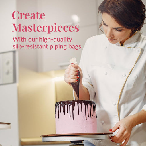 Juego de 200 bolsas antiestallido para glaseado, duraderas para pastelería y galletas - Quierox - Tienda Online