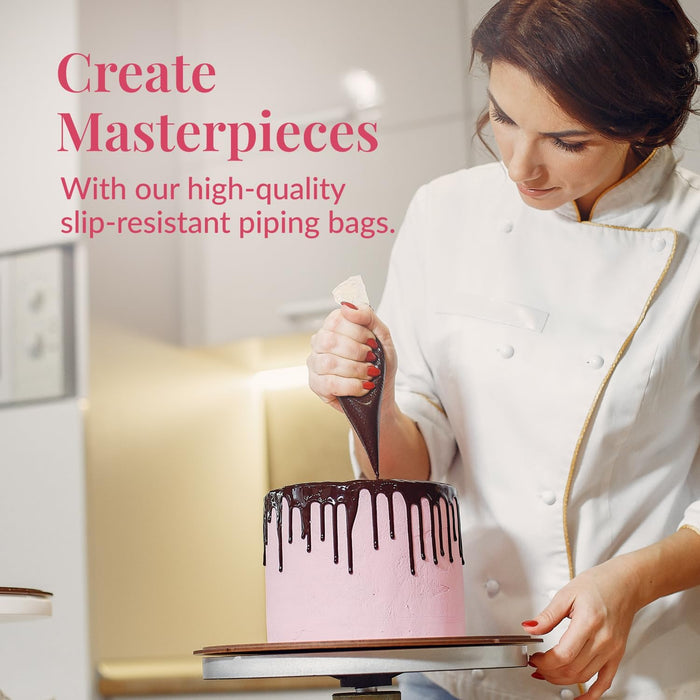 Juego de 200 bolsas antiestallido para glaseado, duraderas para pastelería y galletas - Quierox - Tienda Online