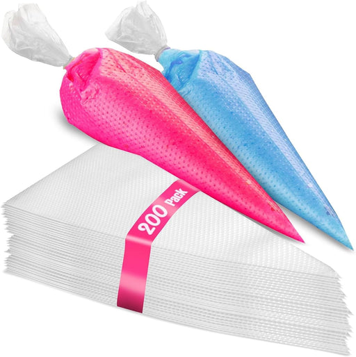 Juego de 200 bolsas antiestallido para glaseado, duraderas para pastelería y galletas - Quierox - Tienda Online