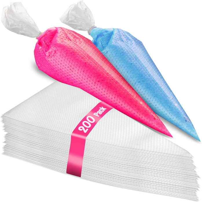 Juego de 200 bolsas antiestallido para glaseado, duraderas para pastelería y galletas - Quierox - Tienda Online